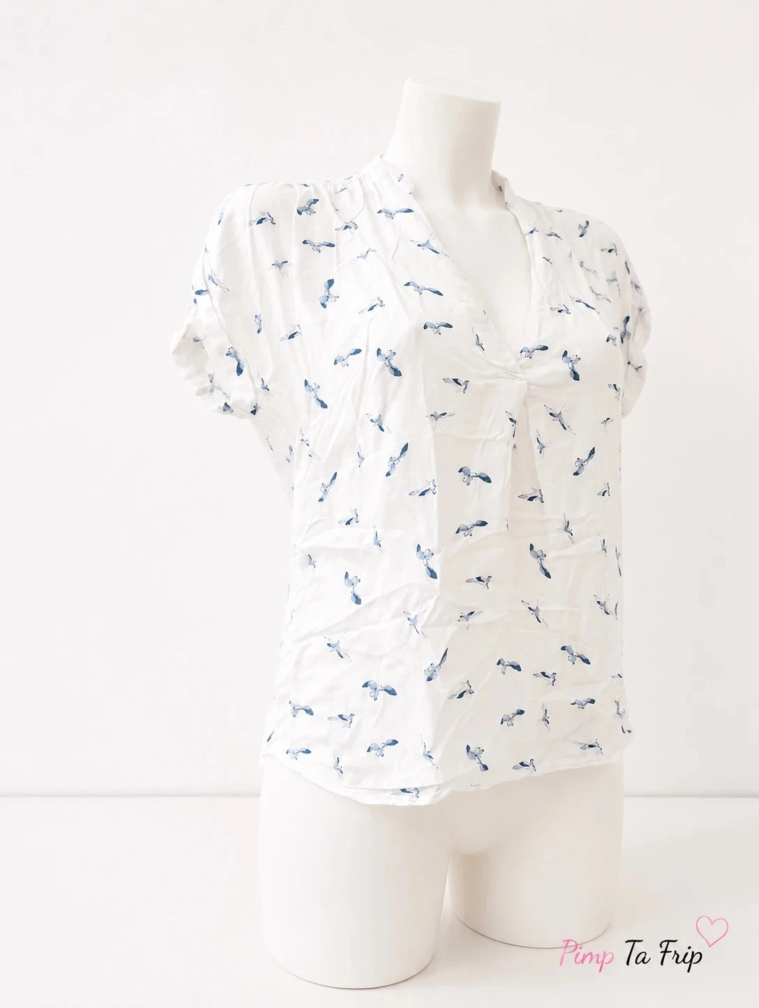 Fluid Primark Swallow Print Blouse – photo 2